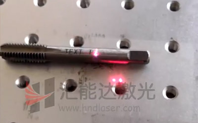 Optical fiber marking stainless steel drill bit
